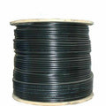 RG6 Quad-Shield 3Ghz Coax Coaxial Cable Black 1000ft P928