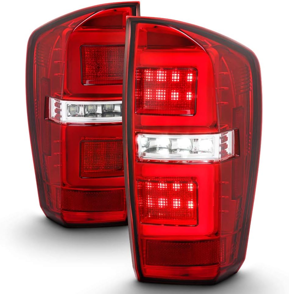 For 2016-2019 Toyota Tacoma Full LED Tail Lights Black Smoked F94326