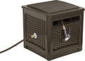 Mocha Resin Wicker-Looker Hose Reel U5218