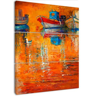 Oil Painting Print Multi-Piece Image on Wrapped Canvas R528
