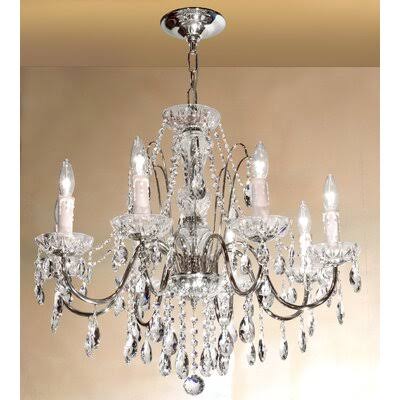 8-Light Candle Style Crystal Chandelier I10713