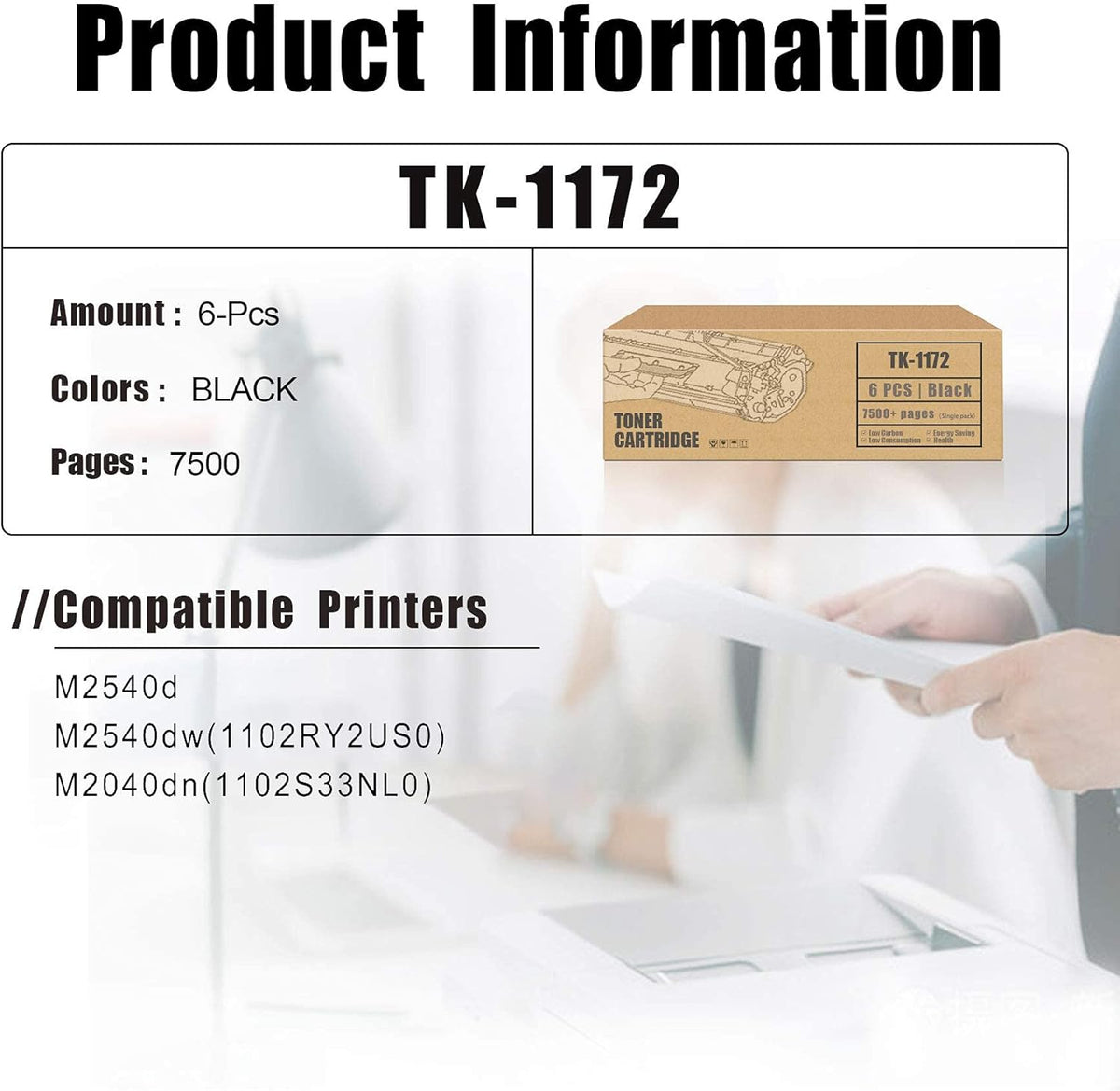 Black Compatible Toner Cartridge 6 Pack P727