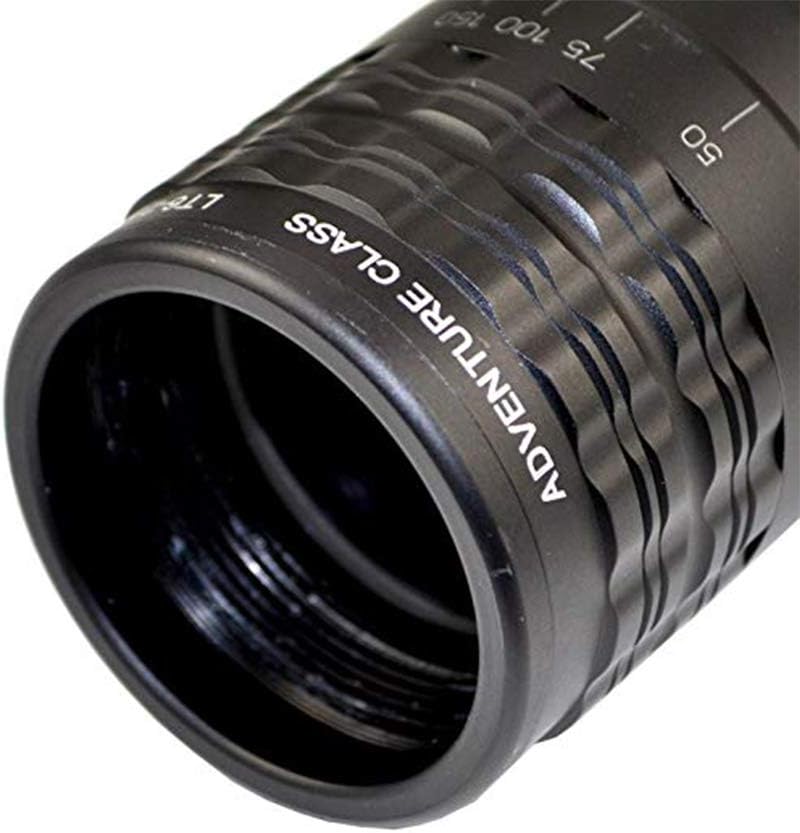 6-24x50 Illuminated Rifle Scope with Sunshade Flip-up Caps Rail Mounts Y368741