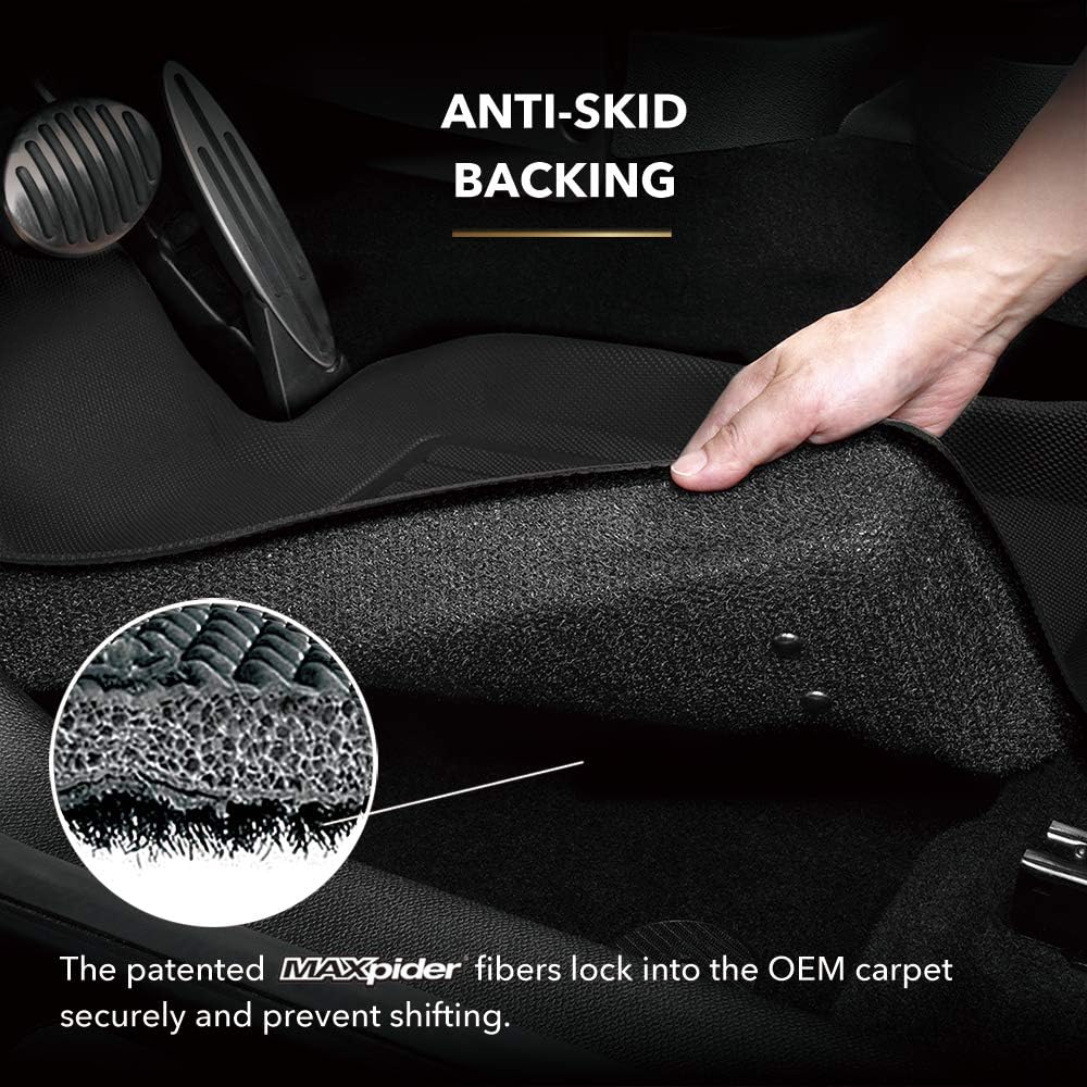 All-Weather Floor Mats 1st 2nd & 3rd Row Black G863