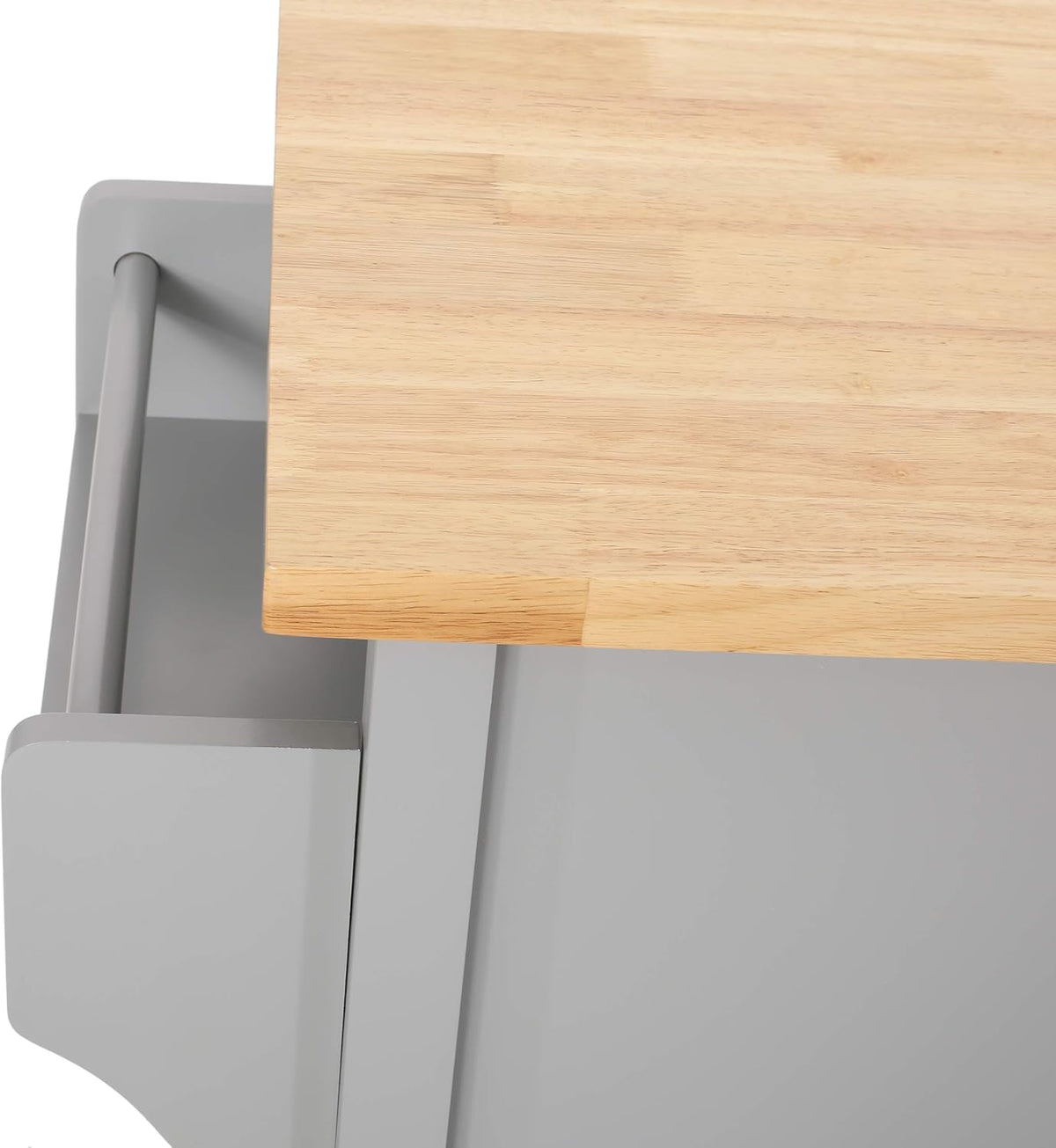 Gray Kitchen Cart with Wheels C71815