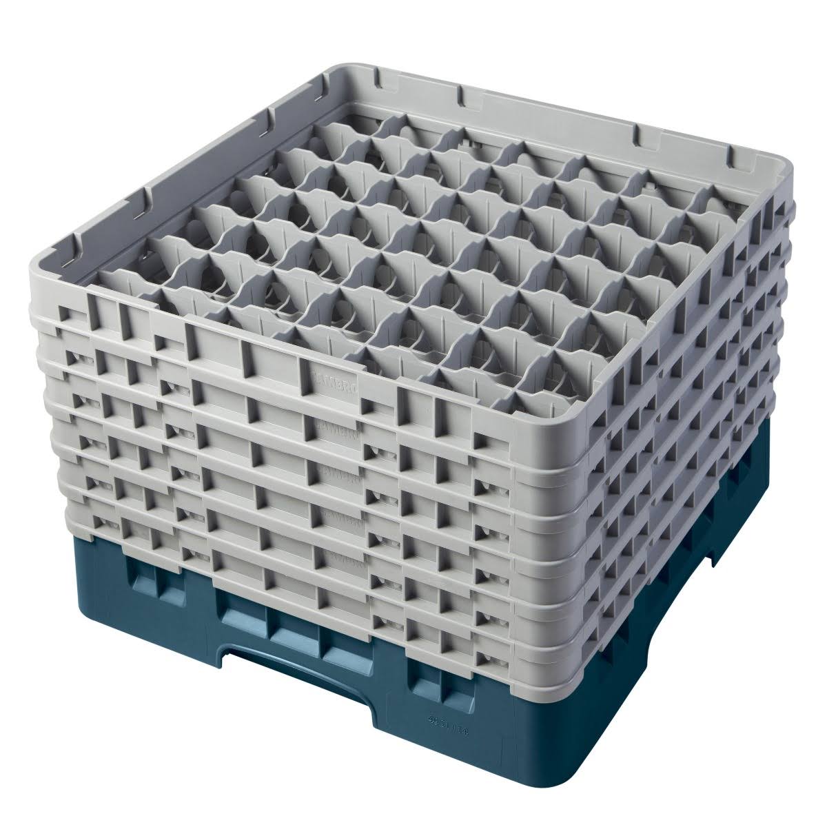 Teal 9 Compartment Full Size Glass Rack Q16247