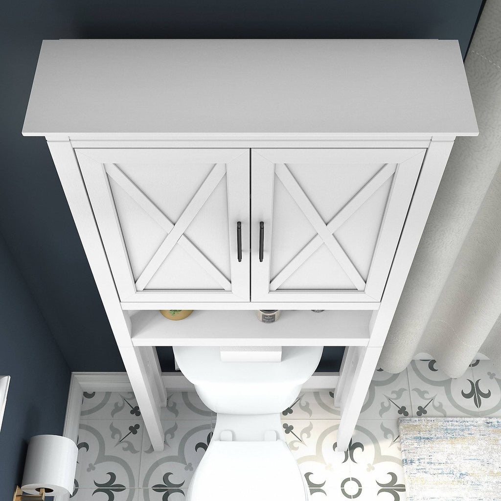 White Over The Toilet Storage Cabinet C867