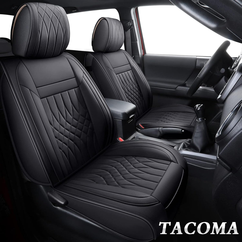 Toyota Tacoma Seat Covers 2005-2022 Crew Double Cab Pickup Airbag Compatible 5 PCS Full Set W292700