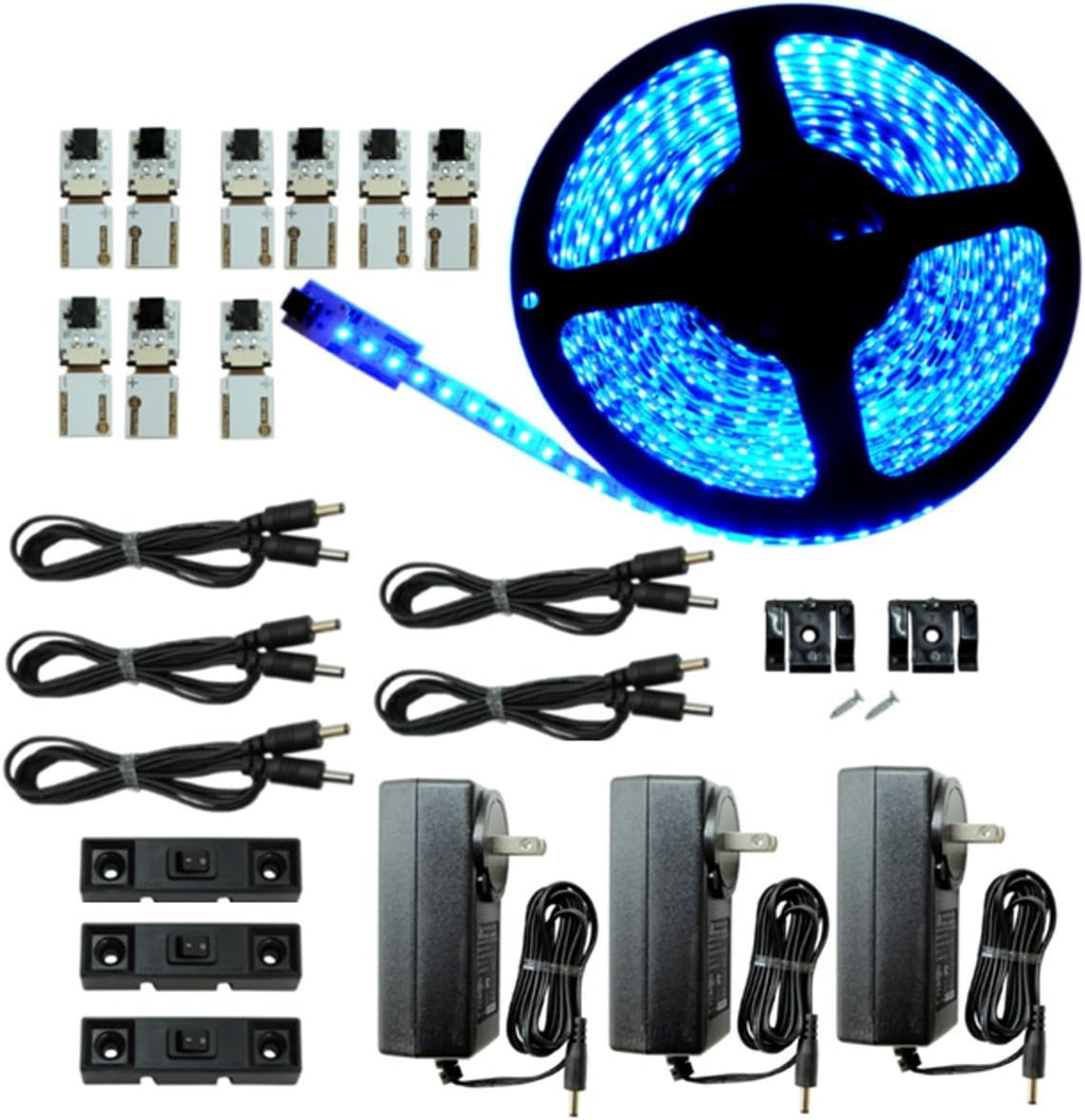 Ultra Bright Blue 39.5ft Dimmable Adhesive LED Strip I729