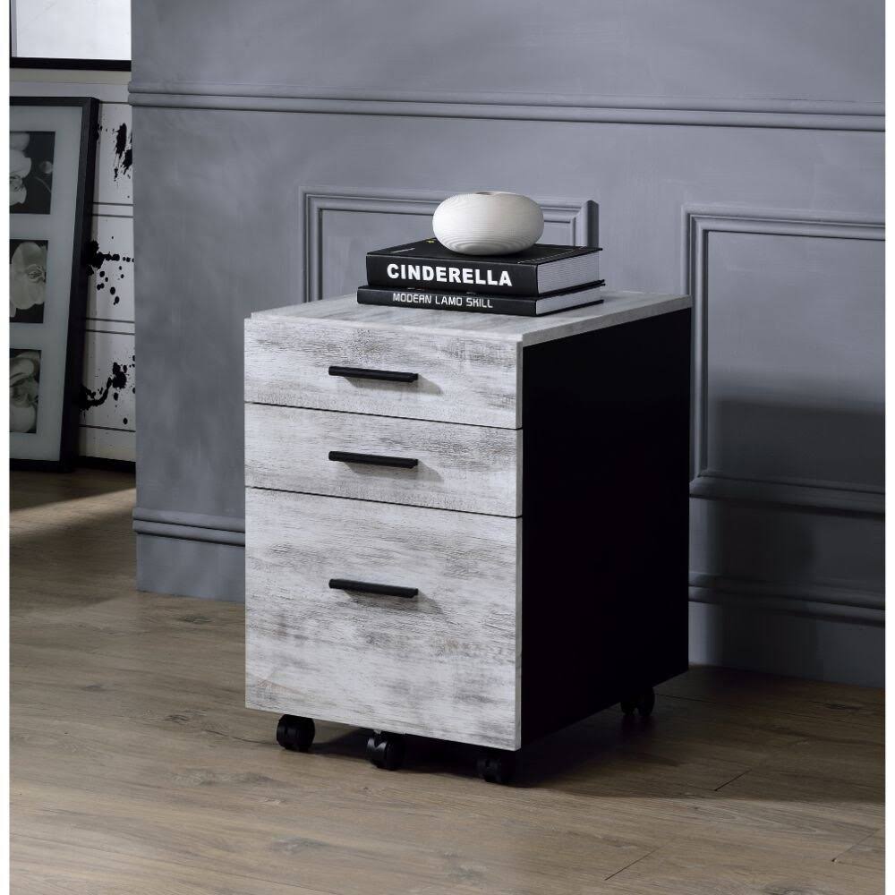 Antique White File Cabinet U8147