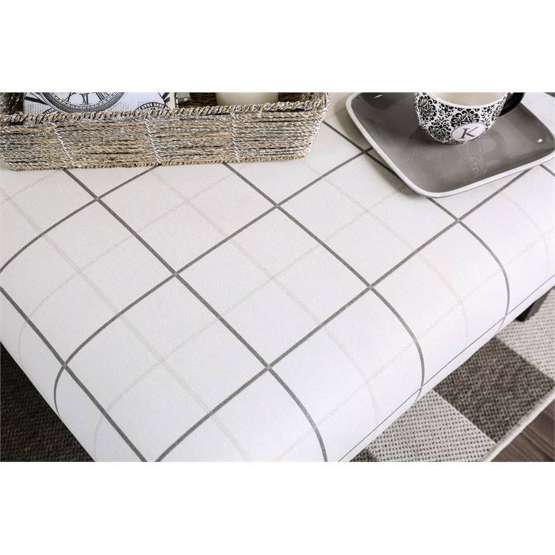 White and Gray Coffee Table Ottoman A665658