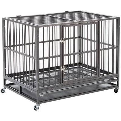 42 inch Heavy Duty Metal Dog Cage Kennel T385041