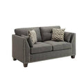 59x22 Linen Square Arm Loveseat U912701