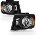Black Housing Headlights Set Driver & Passenger A9873