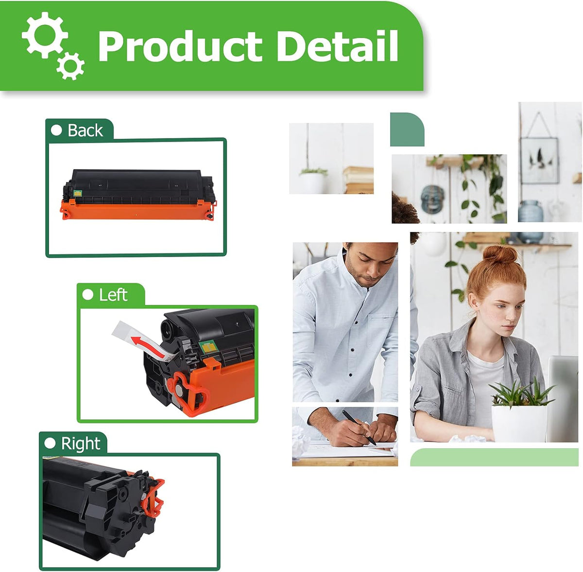 Compatible Toner Cartridge Replacement Black 4-Pack H825872