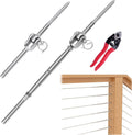 36 Set Cable Railing Kit 1/8 T316 Stainless Steel Turnbuckle Hardware F441661