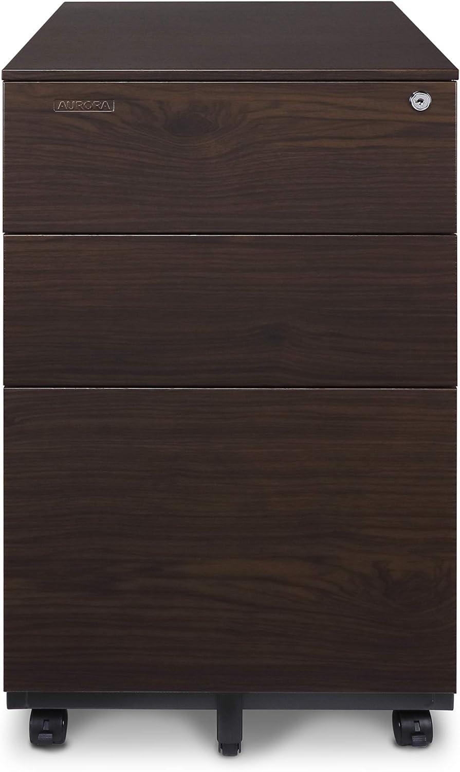 3-Drawer Metal Mobile File Cabinet with Lock S769266