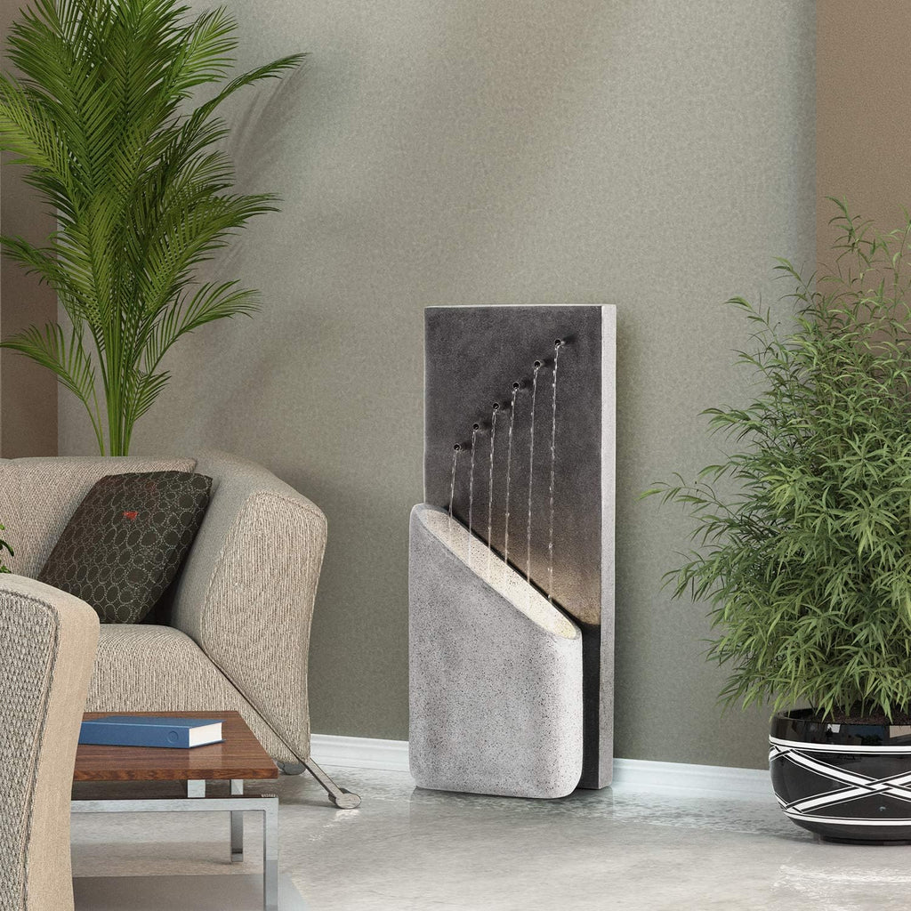 Gray Outdoor Water Fountain W2087