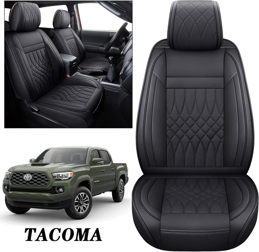 Toyota Tacoma Seat Covers 2005-2022 Crew Double Cab Pickup Airbag Compatible 5 PCS Full Set W292700