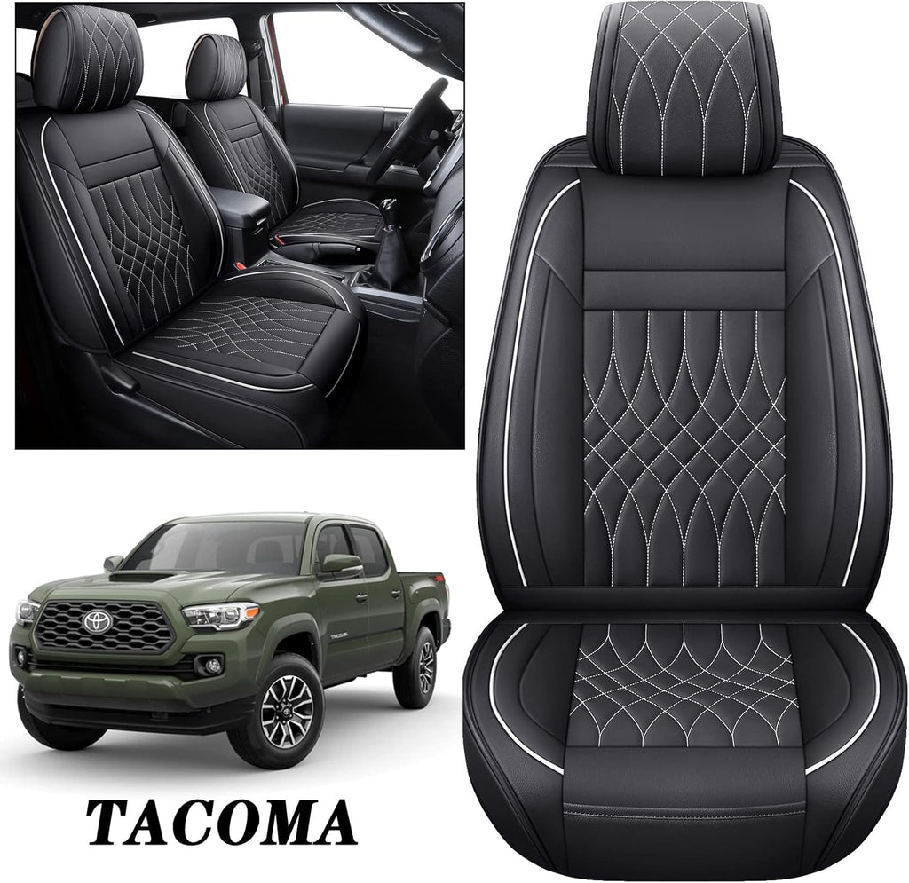 Toyota Tacoma Seat Covers 2005-2022 Crew Double Cab Pickup Airbag Compatible 5 PCS Full Set W292700