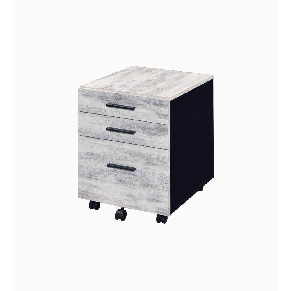 Antique White File Cabinet U8147