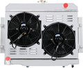 3 Row Aluminum Radiator with Shroud and 2x12'' Fan P4289
