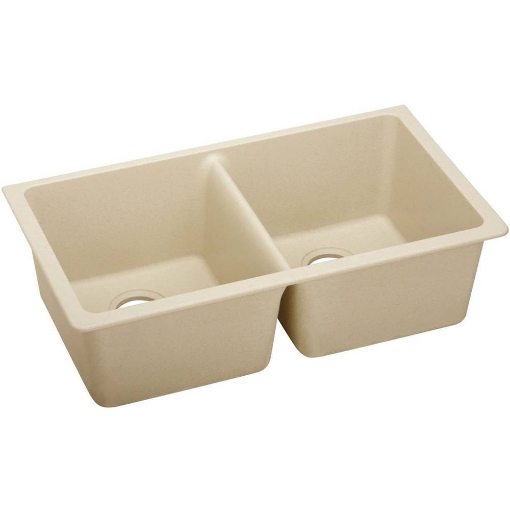 33-in Double-Bowl Undermount Kitchen Sink R516