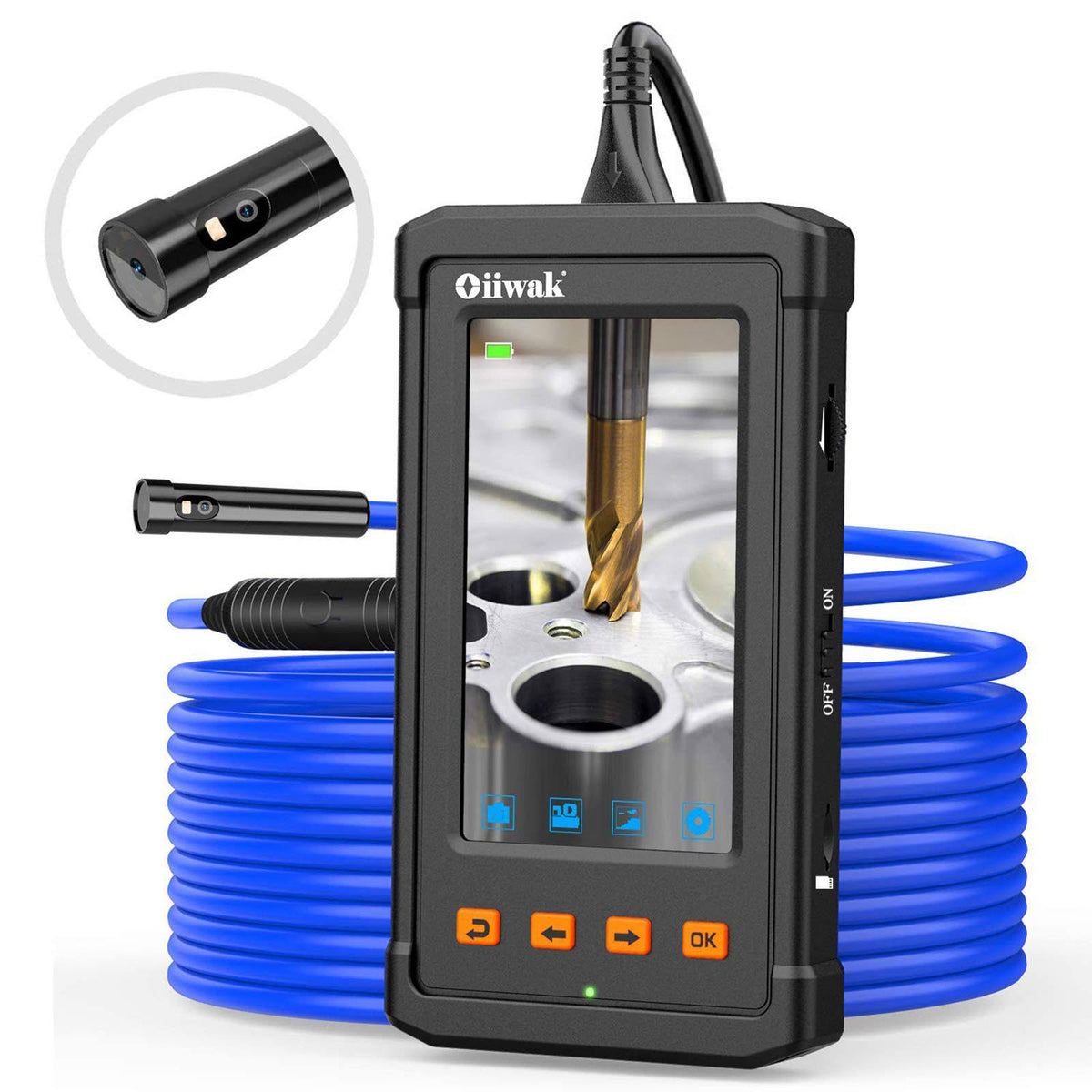 Dual-Lens 4.3inch Screen 1080p HD Waterproof Inspection Camera Z597536