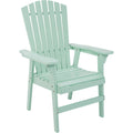 Seafoam Painted Acacia Wood Adirondack Chair F999