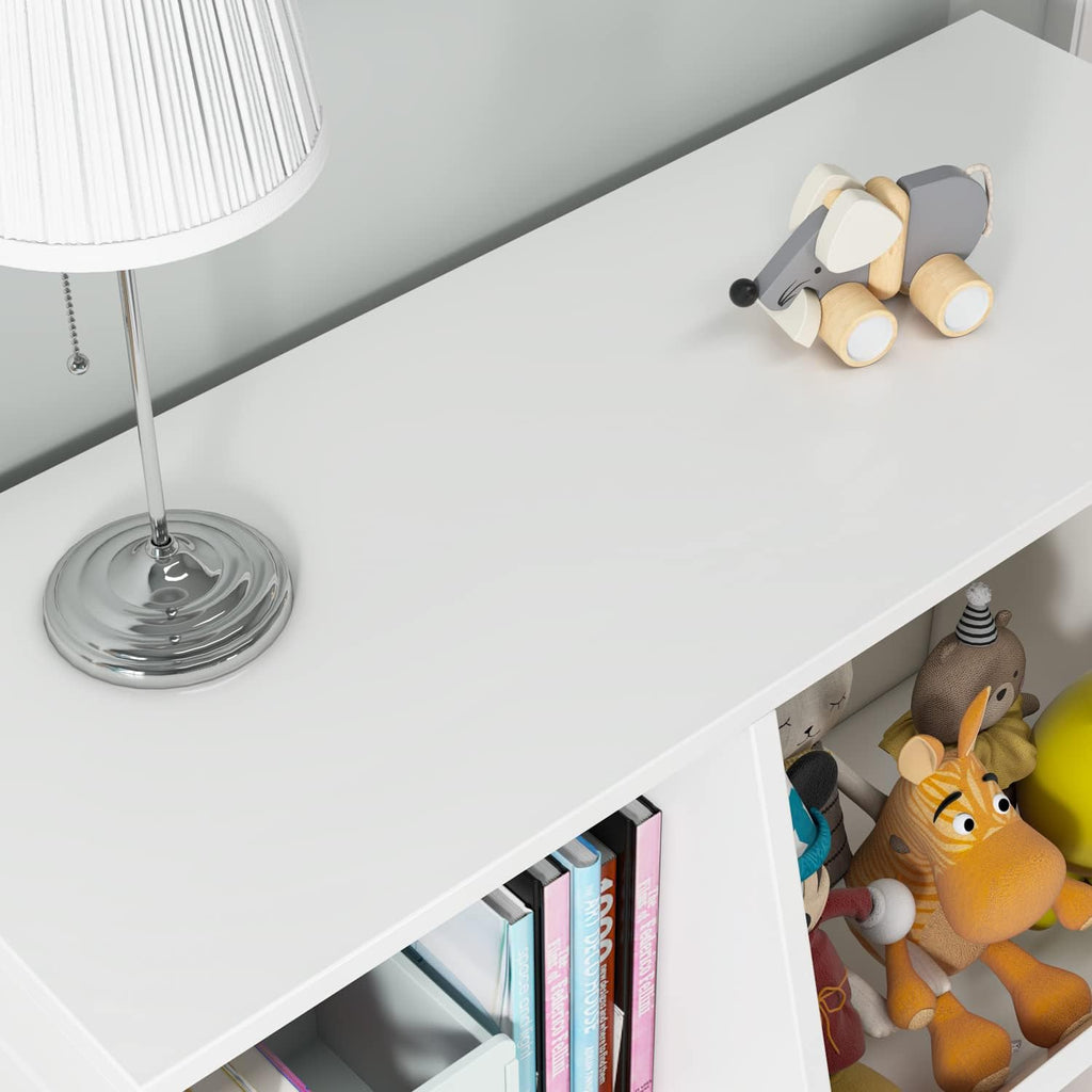 White 5 Cubby Toy Storage Organizer R3364