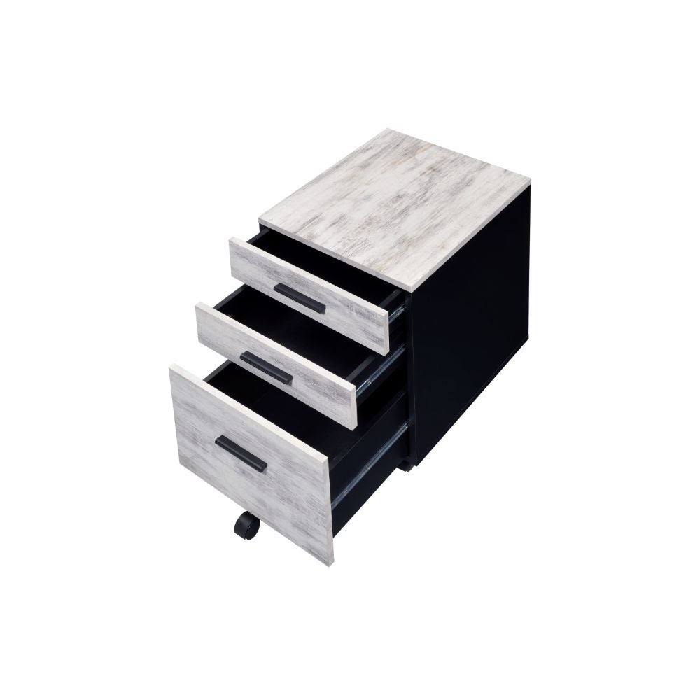 Antique White File Cabinet U8147