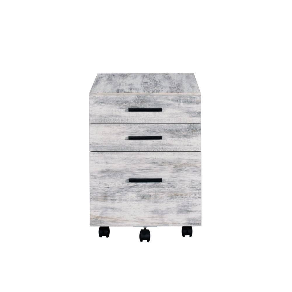 Antique White File Cabinet U8147