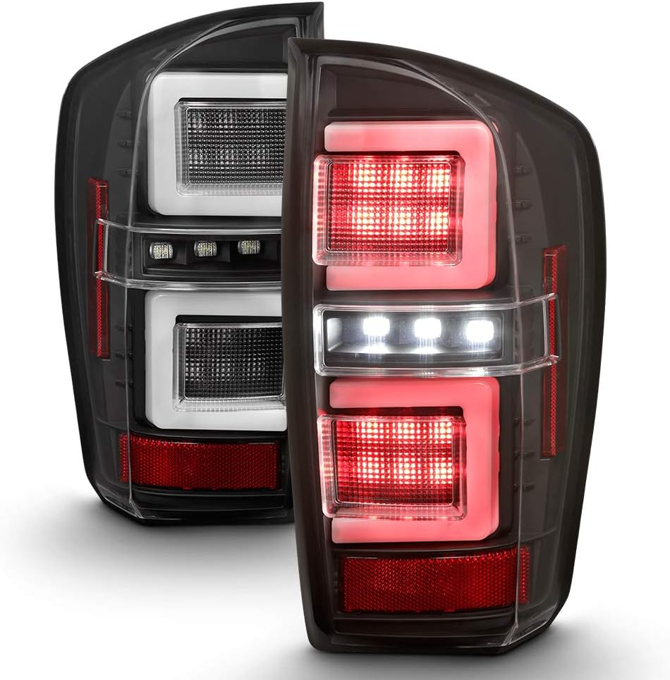 For 2016-2019 Toyota Tacoma Full LED Tail Lights Black Smoked F94326