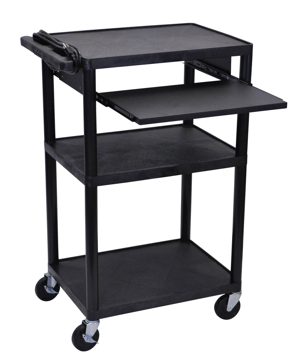 Black Keyboard Tray Audio Visual Cart J67678