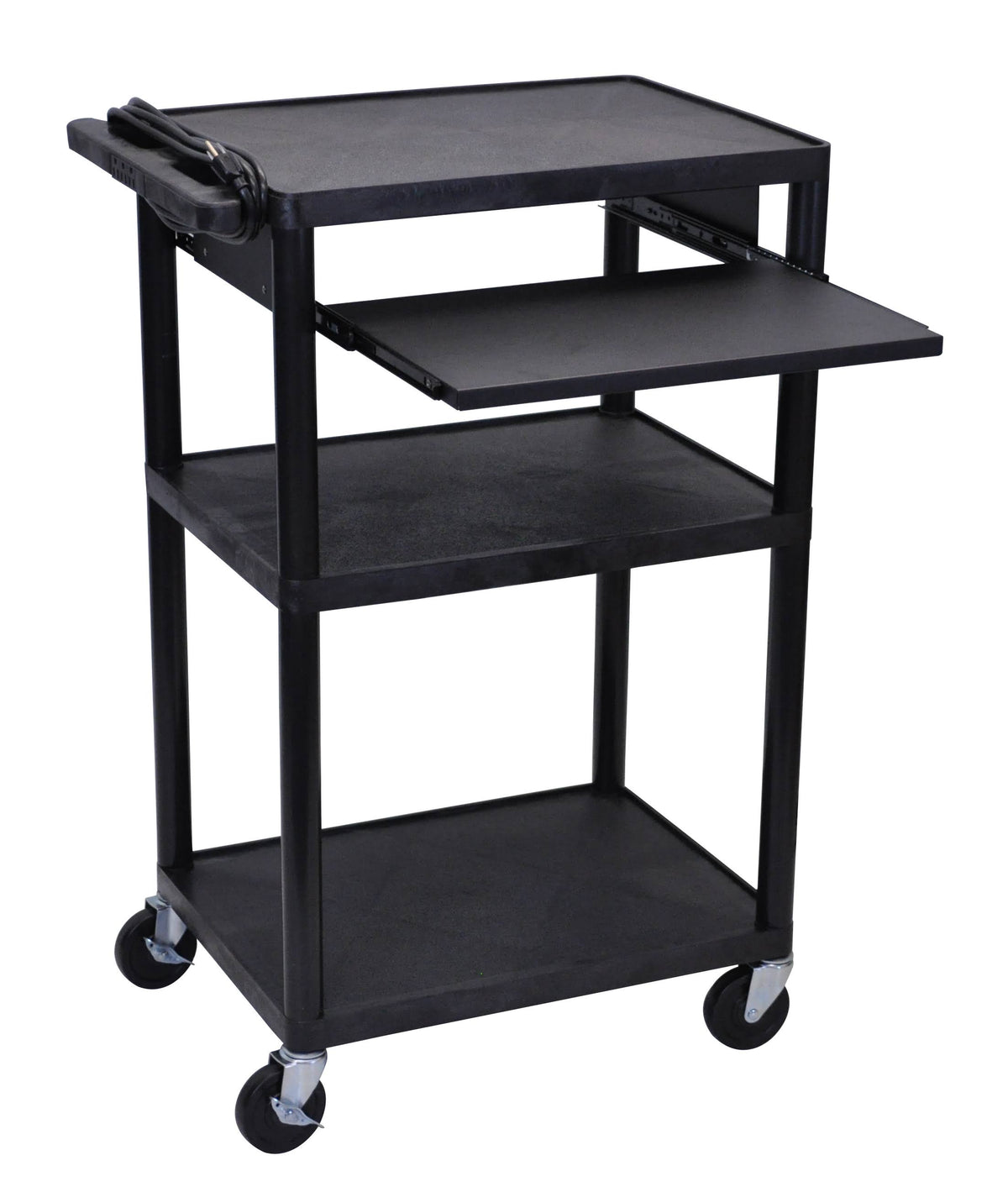 Black Keyboard Tray Audio Visual Cart J67678