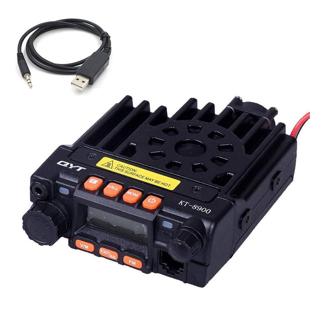 Dual Band Mobile Transceiver VHF/UHF Mini Car Radio with Programming Cable A93645