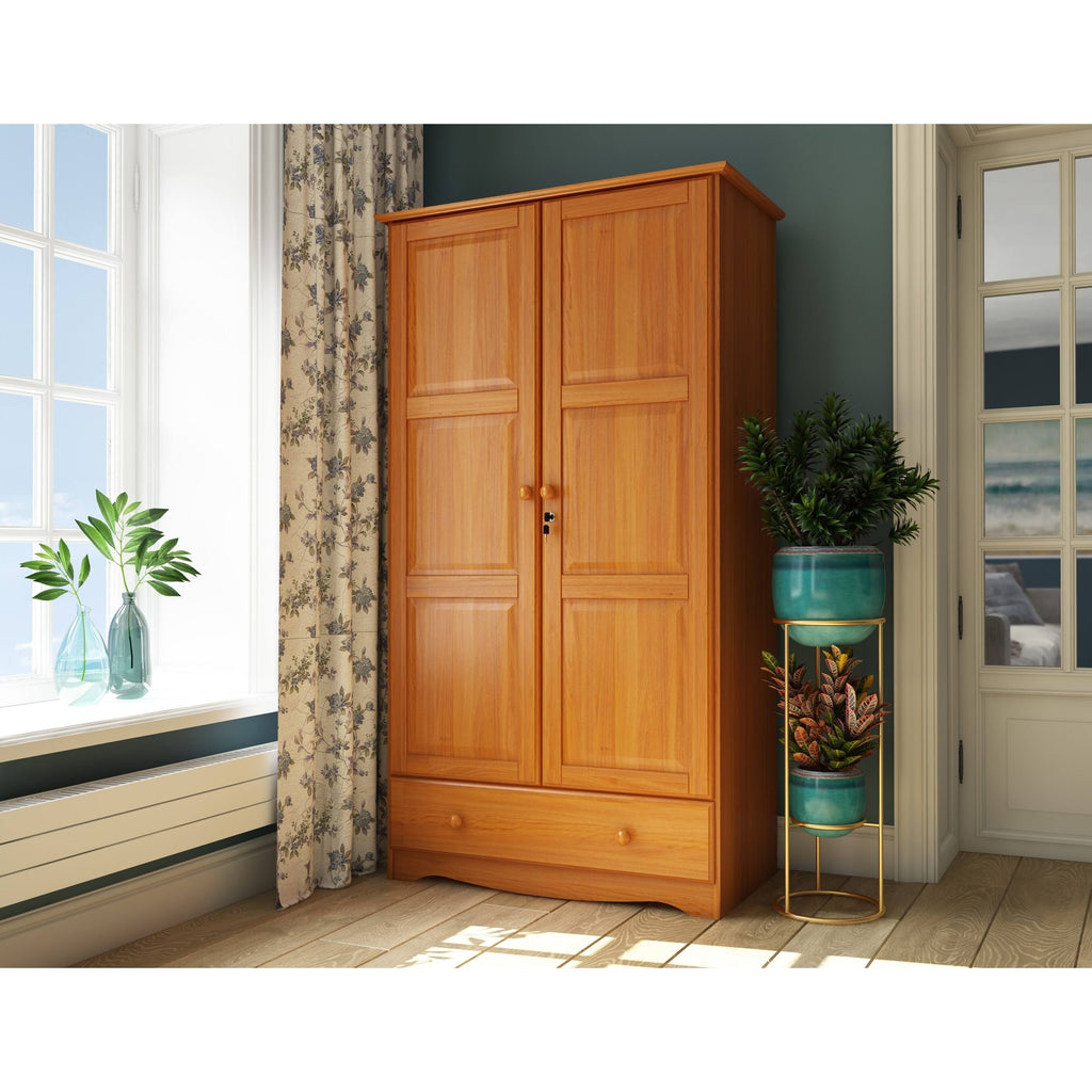 Solid Wood Customizable Wardrobe J159325