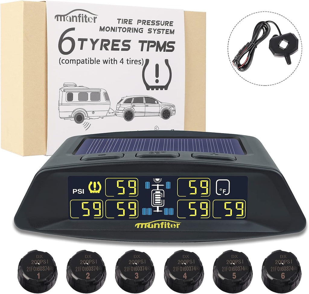 Tire Pressure Monitoring System with 6 External Sensors U6494