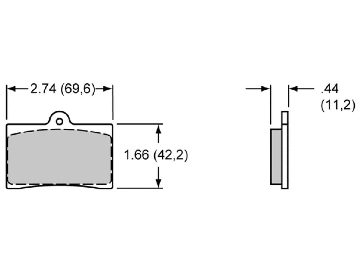 Brake Pads Set of 4 J95348