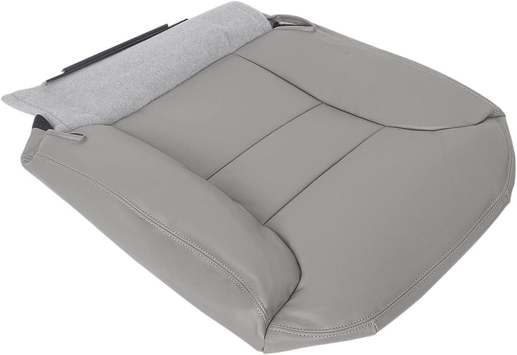 Gray Leather Front Driver Side Seat Cover Pack of 2 O4248