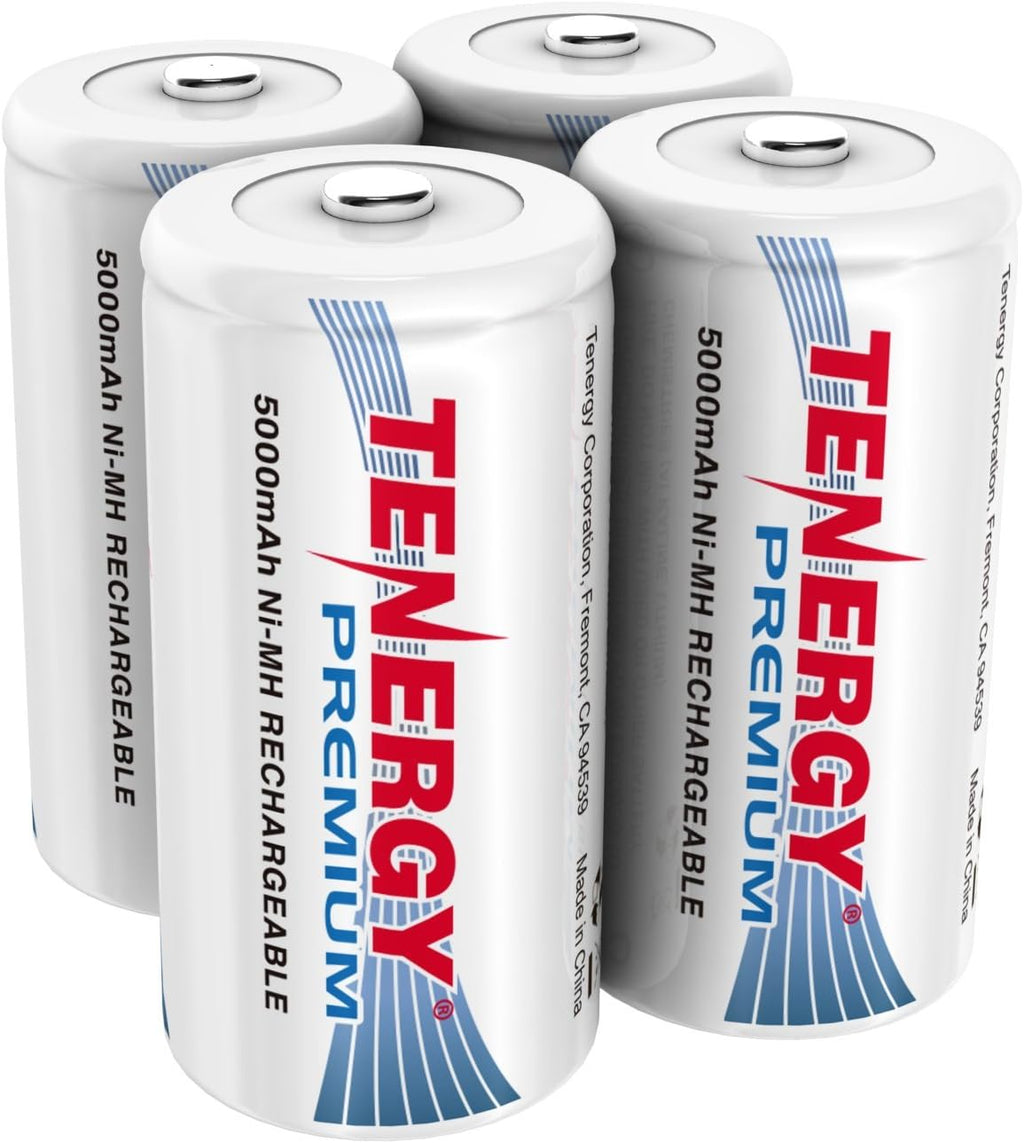 Rechargeable C Batteries 5000mAh NiMH 48 Pack H75490