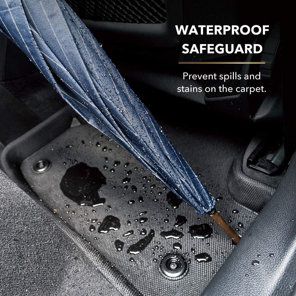 All-Weather Floor Mats 1st 2nd & 3rd Row Black G863