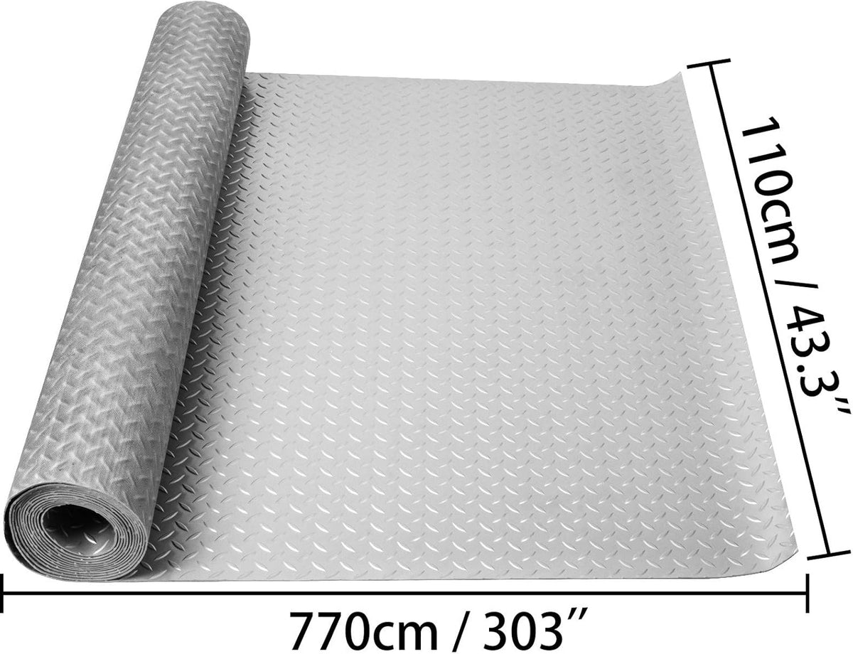25.5 x 3.6 Ft 2.5mm PVC Garage Floor Mat H40206