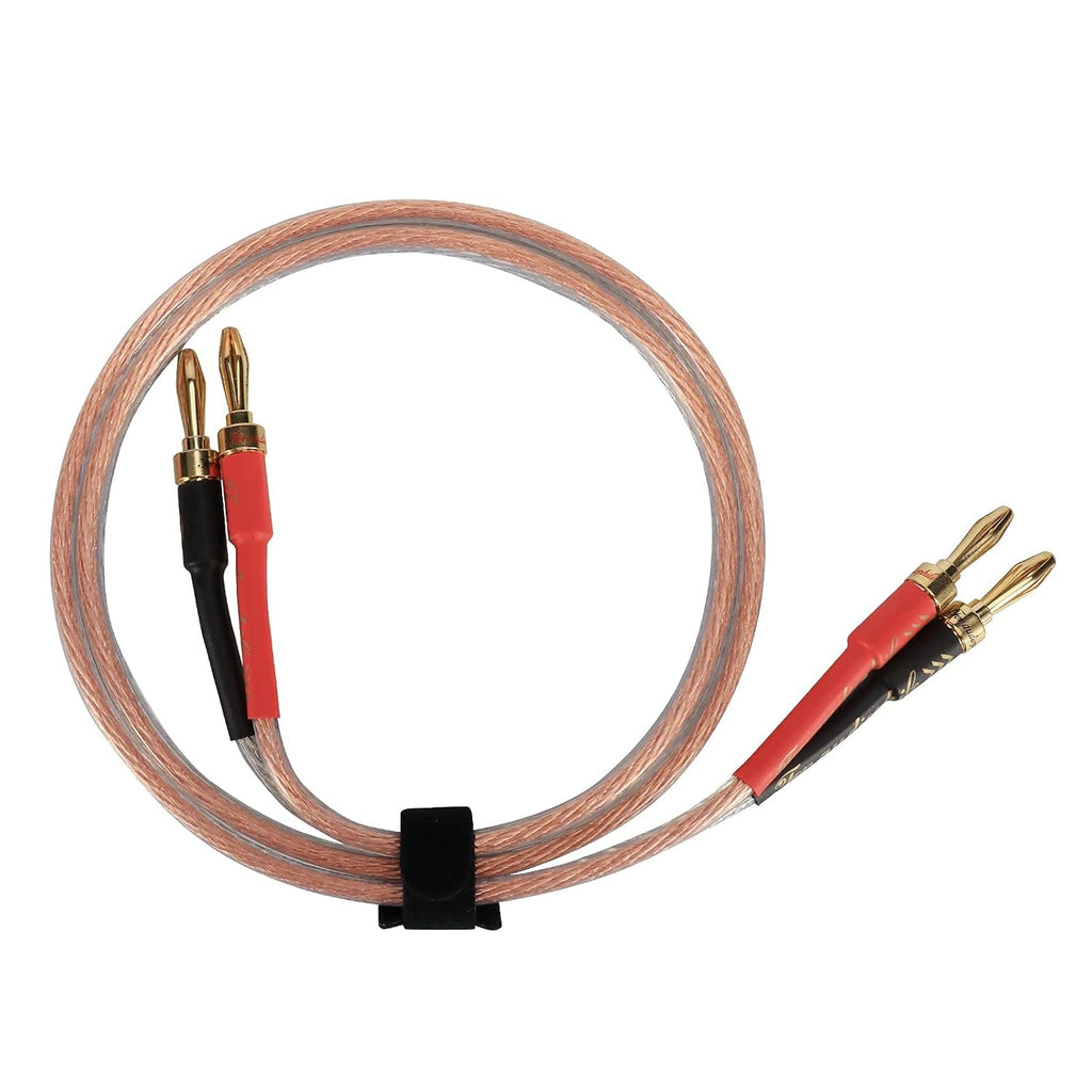13AWG Oxygen-Free Copper Speaker Cables with Banana Plug Tips O752