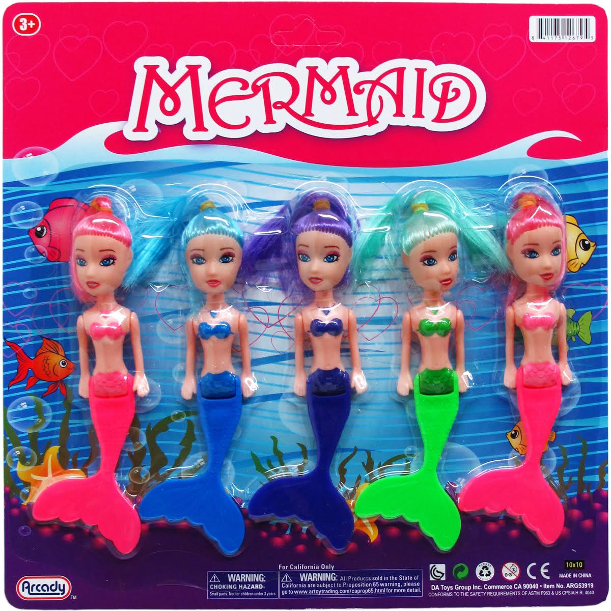 5-Piece Mermaid Dolls Play Set D432663