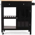 White Kitchen Cart with Wheels D46547