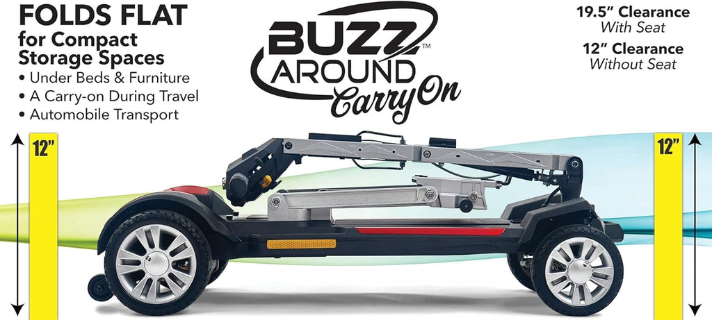 Fold-Flat Travel Lithium Battery Mobility Scooter O7683