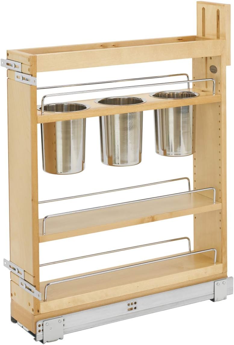 5-Inch Kitchen Utensil Pull Out Cabinet Organizer with Shelves V791356