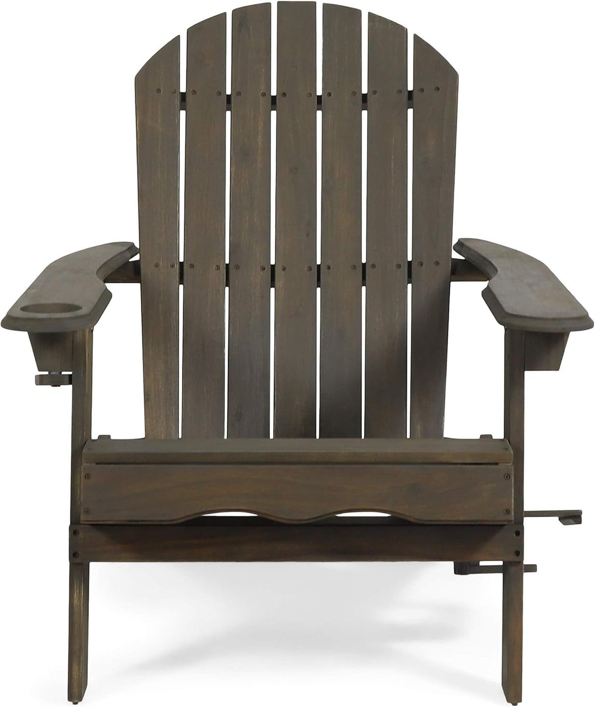 Gray Acacia Wood Folding Adirondack Chair T799