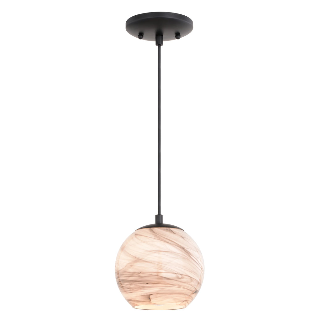 Matte Black Art Glass Mini Pendant Ceiling Light L713